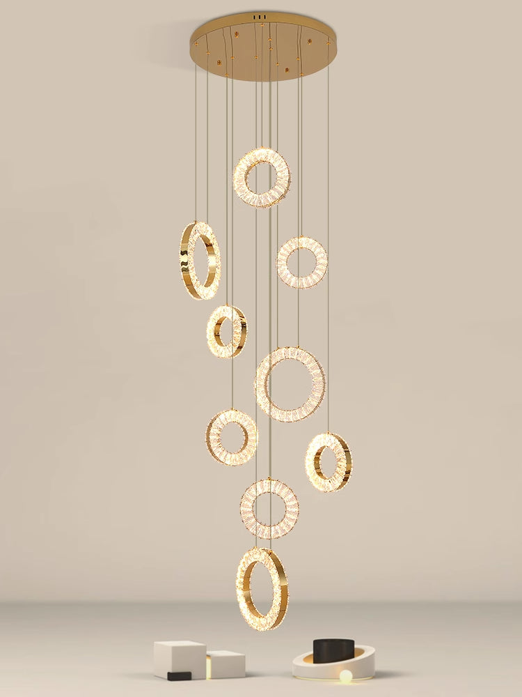 luxury lighting fixture for grand stairway