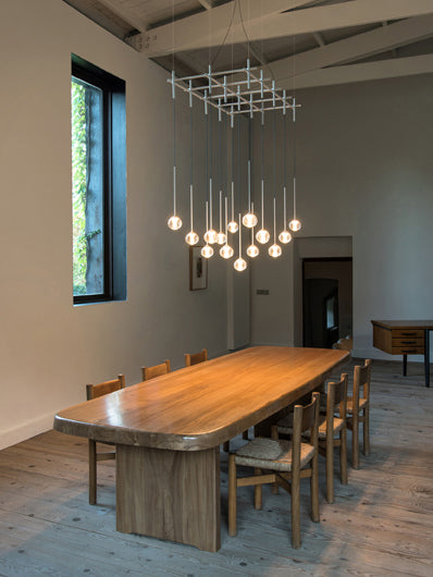 Wave Crystal Matrix Chandelier
