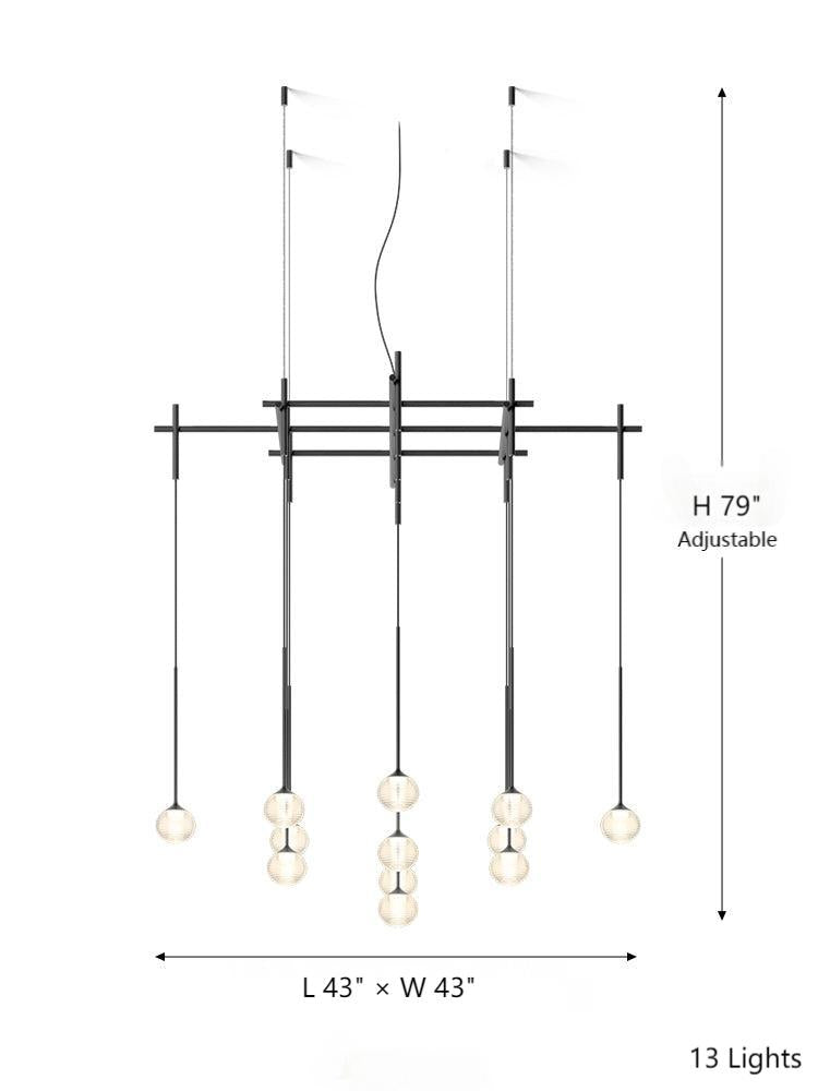 black chandelier