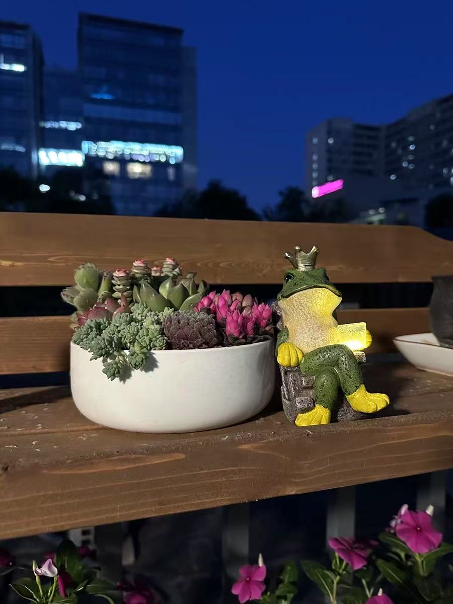 Creative Frog Ornaments Solar Outdoor Lights
