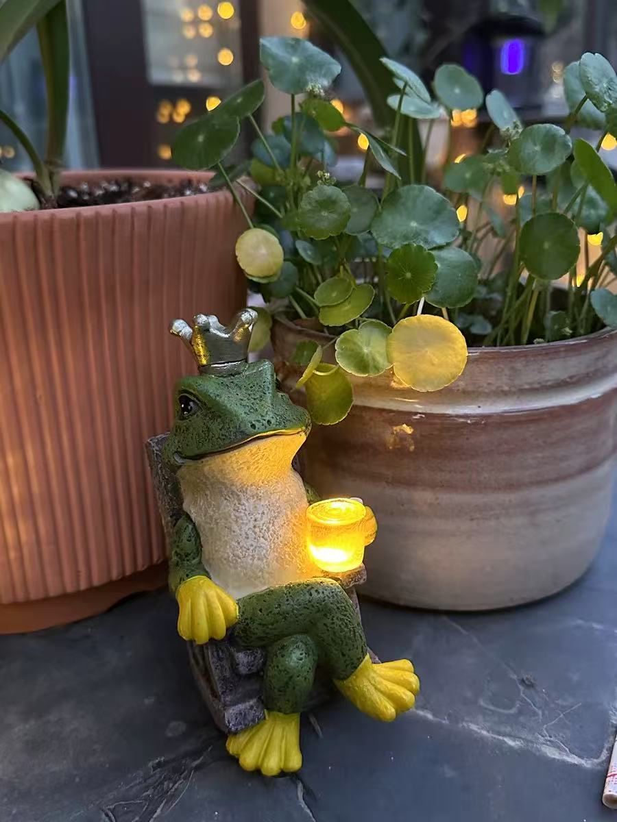 Creative Frog Ornaments Solar Outdoor Lights