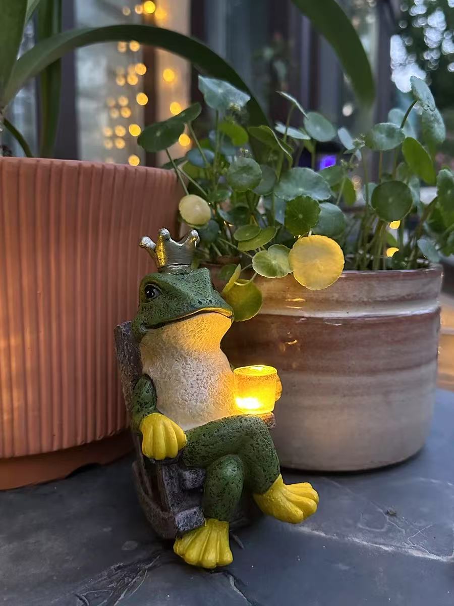 Creative Frog Ornaments Solar Outdoor Lights