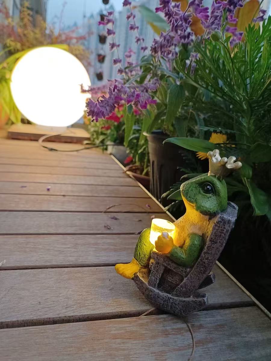 Creative Frog Ornaments Solar Outdoor Lights