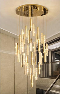 Thumbnail for Light Luxury Modern Crystal Staircase Chandelier