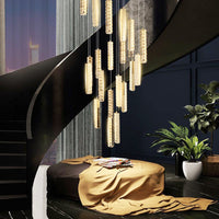 Thumbnail for Light Luxury Modern Crystal Staircase Chandelier