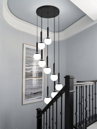 Thumbnail for Luxury Bubble Ball Staircase Chandelier