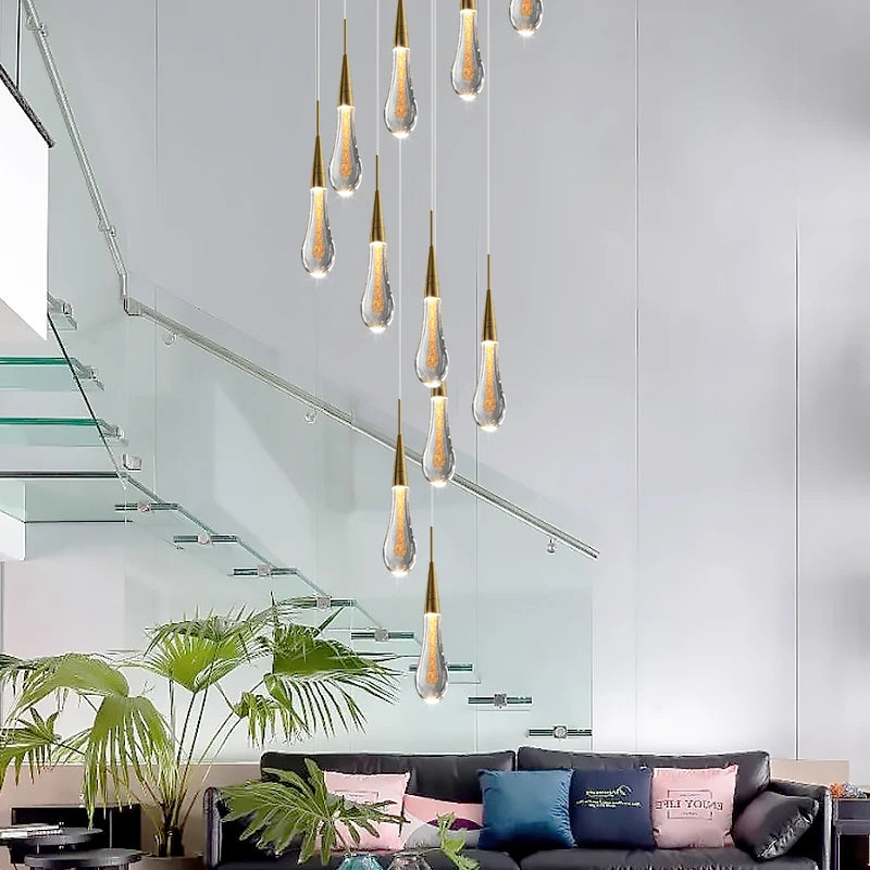 Bold statement piece for staircase decor