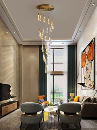 Thumbnail for Sophisticated chandelier for grand staircases
