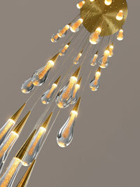 Thumbnail for Elegant crystal chandelier for staircases