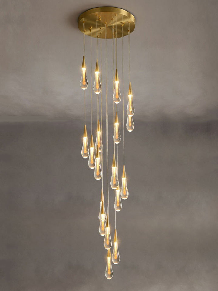 Glamorous staircase lighting solution