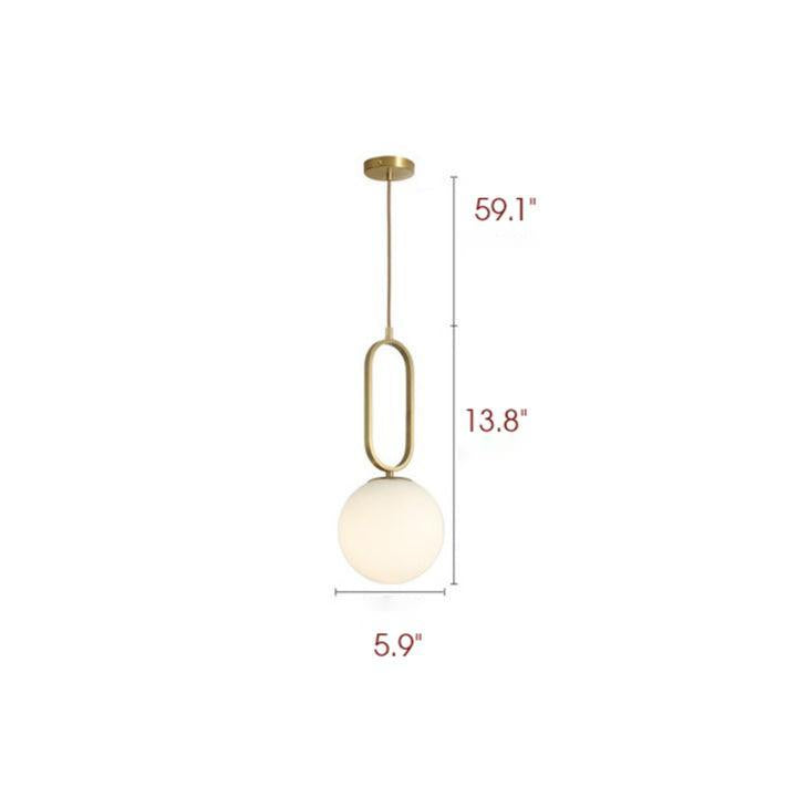 Modern Minimalist Glass Ball Chandelier