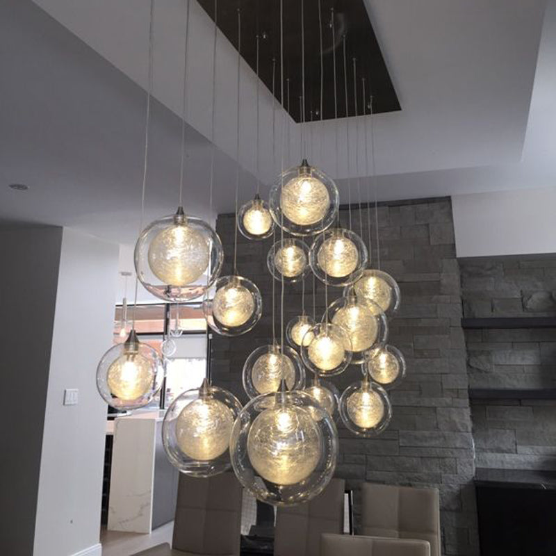 Nordic Bubble Ball Raindrop Chandelier