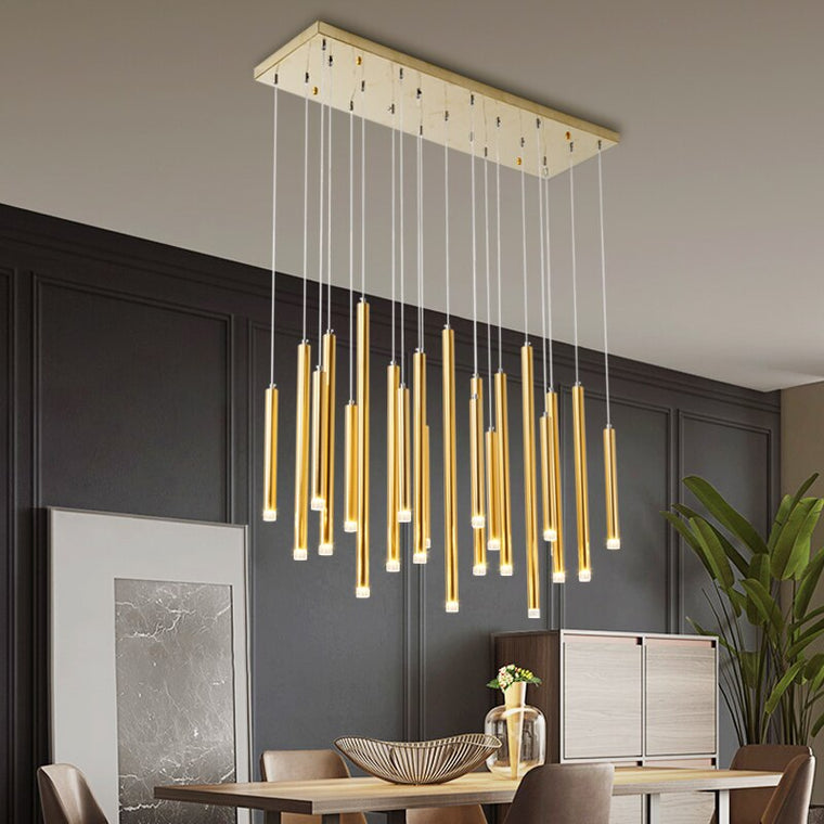 Nordic Light Luxury Cylindrical Art Chandelier