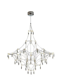 Thumbnail for Nordic Stainless Steel Crystal Light Luxury Chandelier