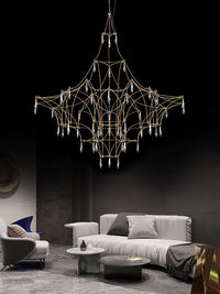 Thumbnail for Nordic Stainless Steel Crystal Light Luxury Chandelier