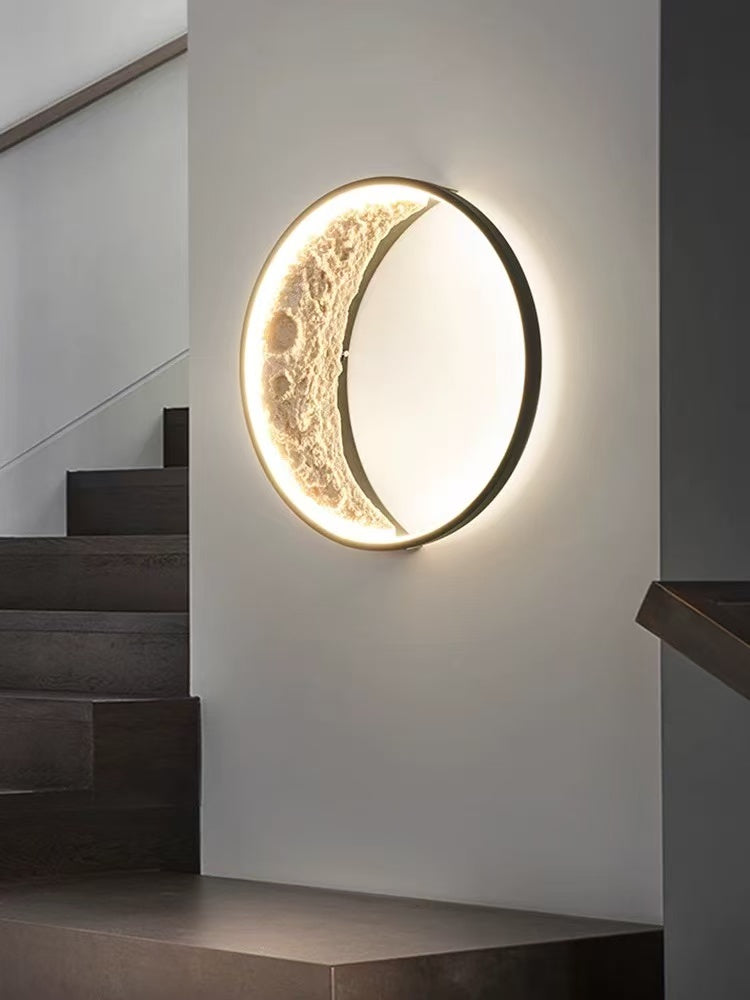 Outdoor Crescent Creative Waterproof Wall Light