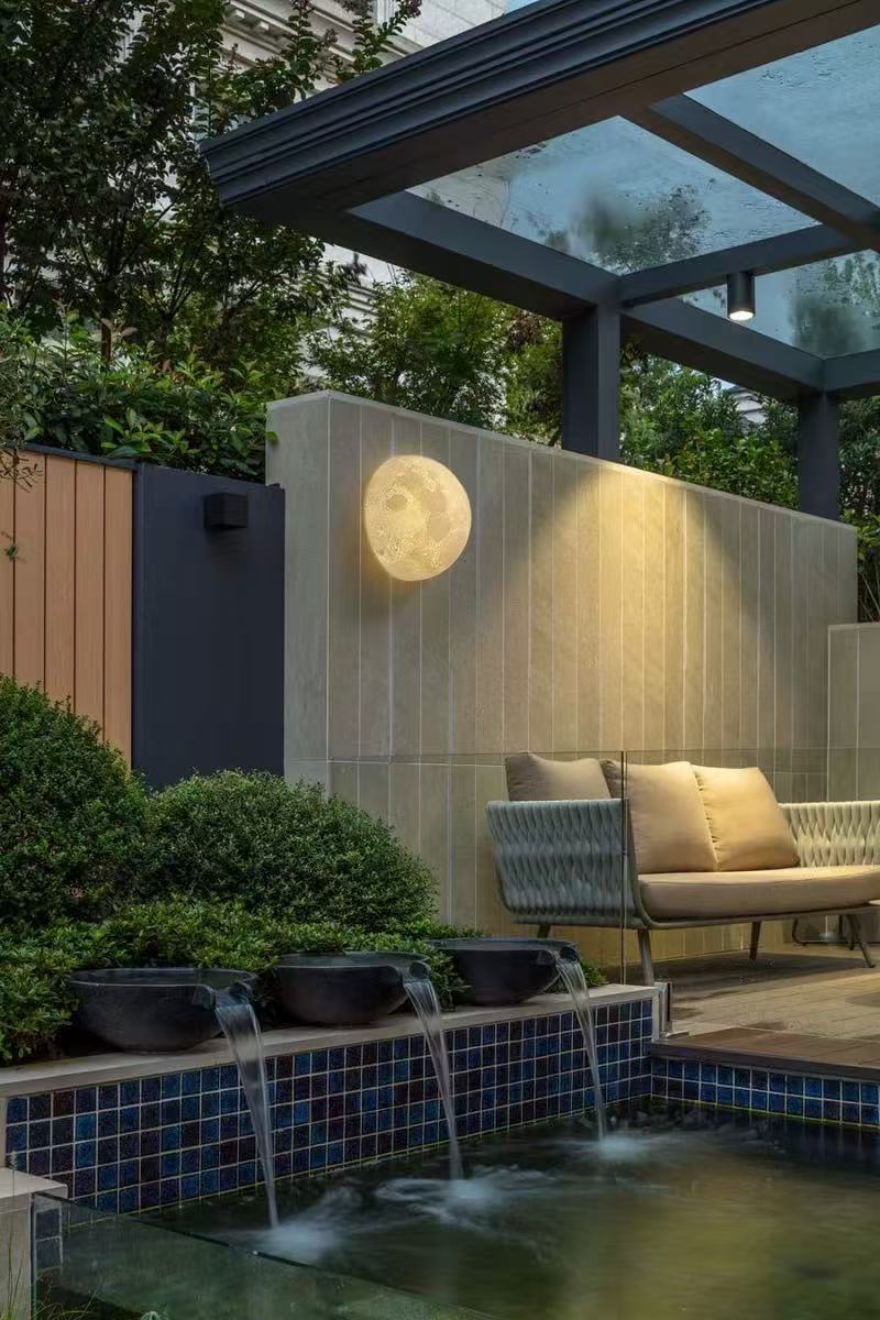 Outdoor Moon Wall Lamp