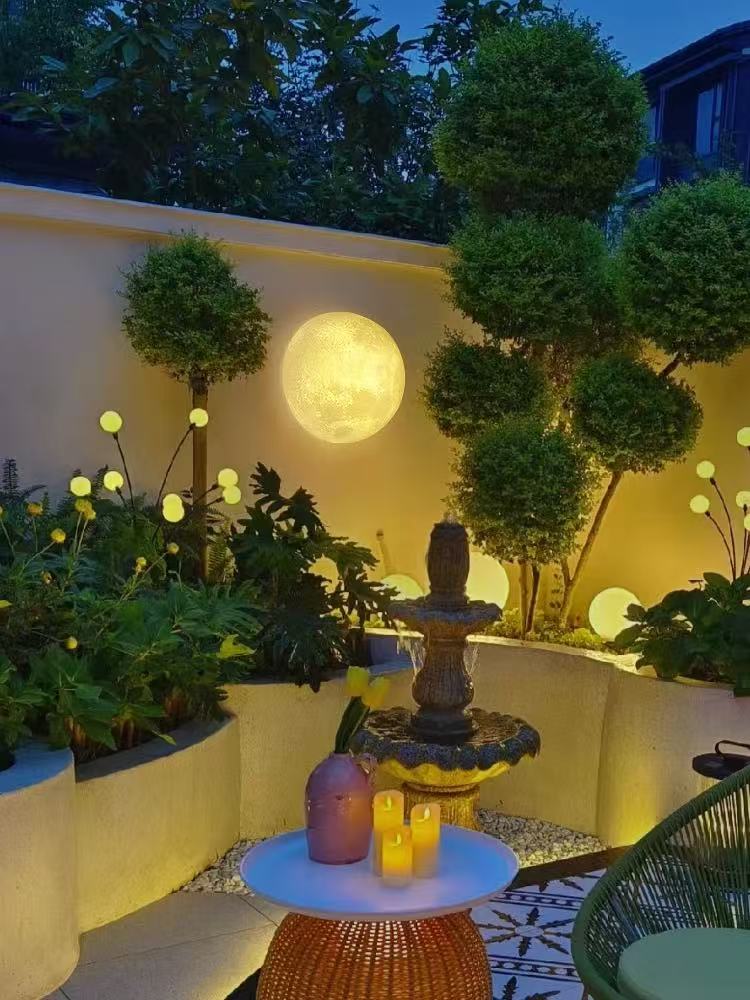 Outdoor Moon Wall Lamp