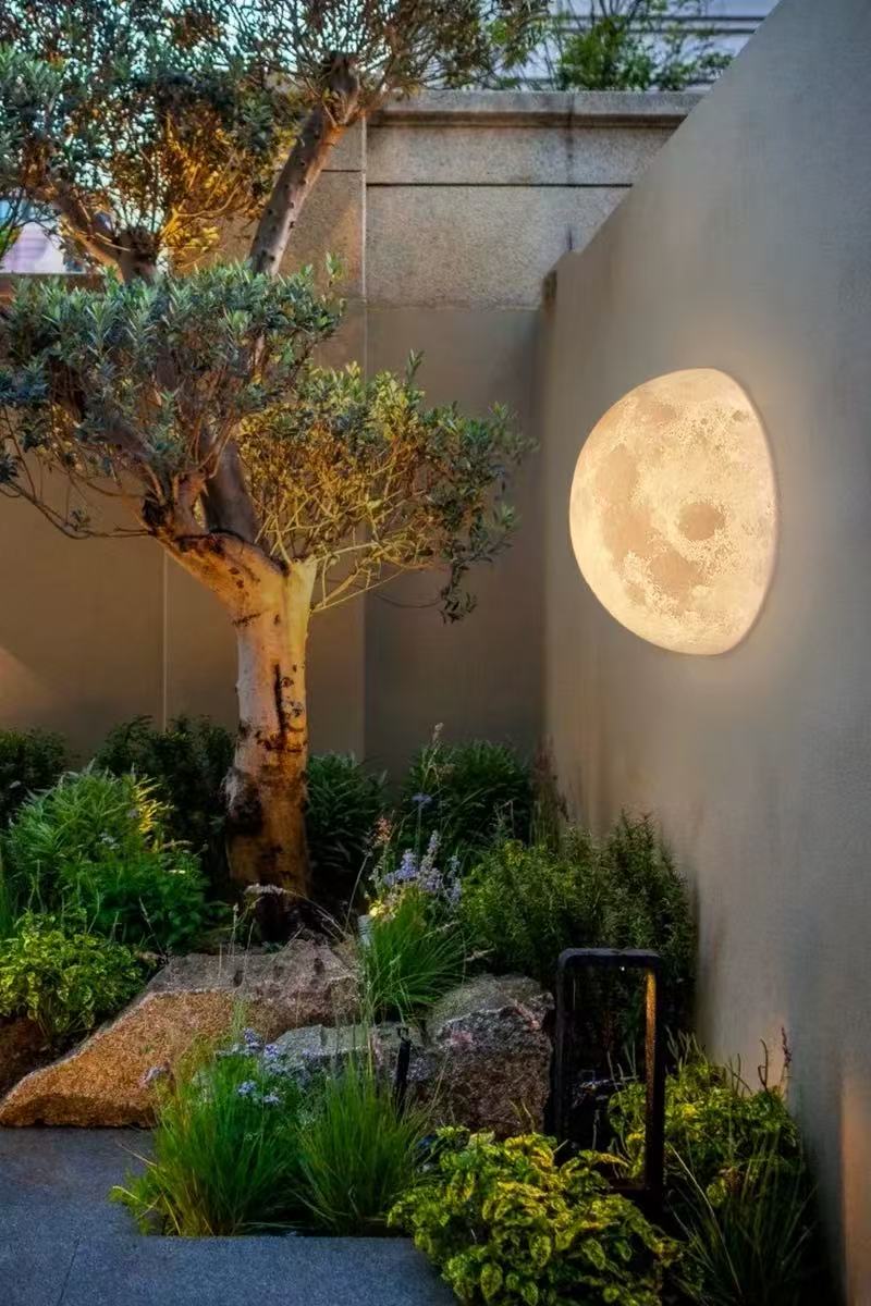 Outdoor Moon Wall Lamp