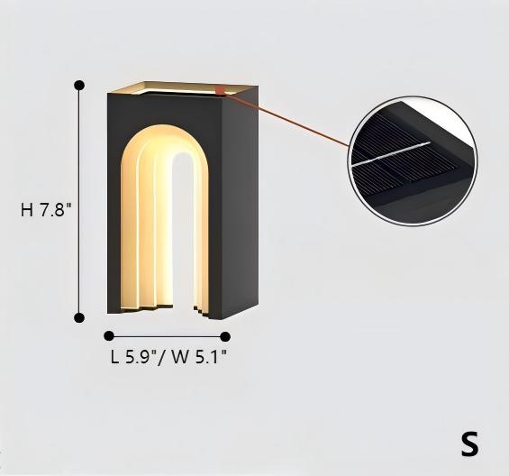 Outdoor Solar Garden Terrace Waterproof Table Light