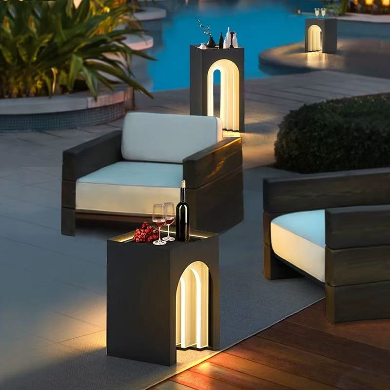 Outdoor Solar Garden Terrace Waterproof Table Light