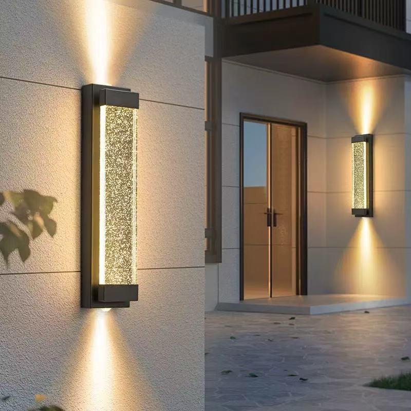 Outdoor Crystal Waterproof Wall Light