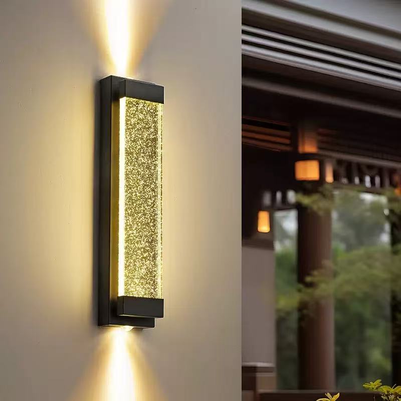 Outdoor Crystal Waterproof Wall Light