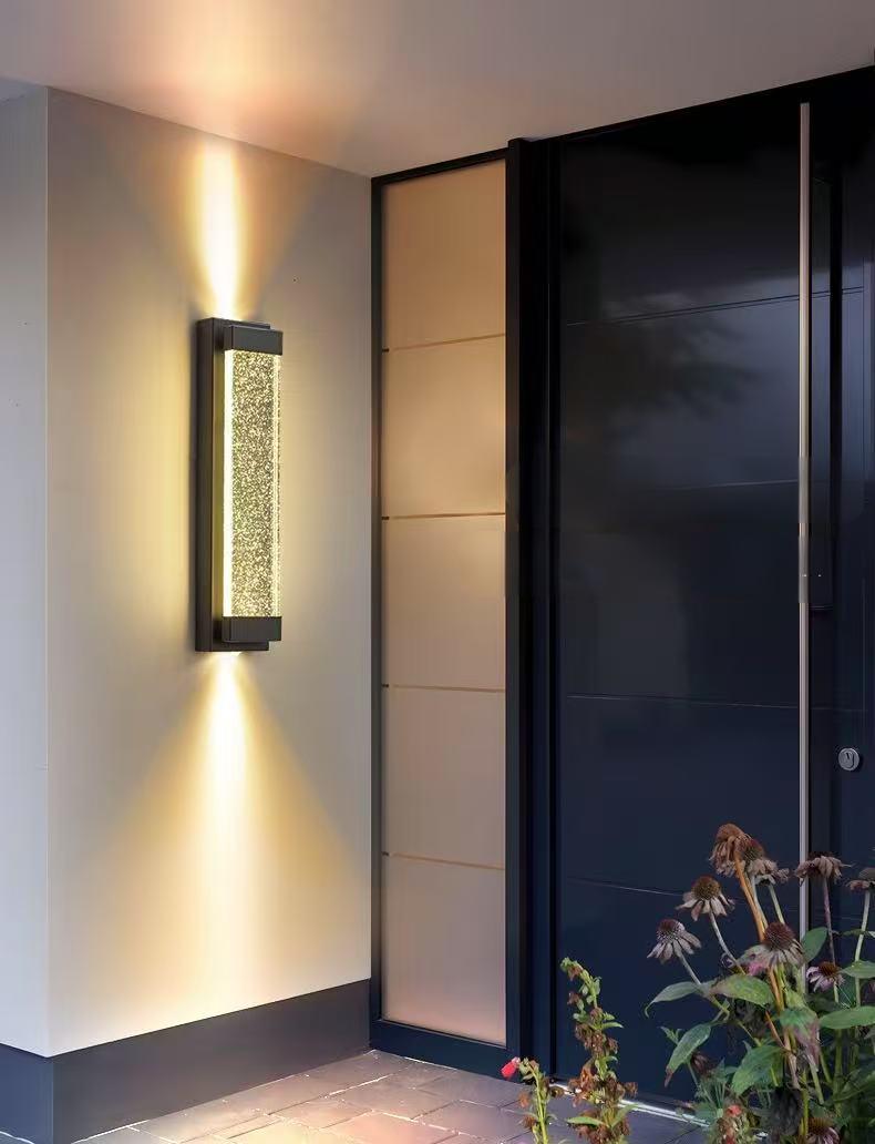 Outdoor Crystal Waterproof Wall Light