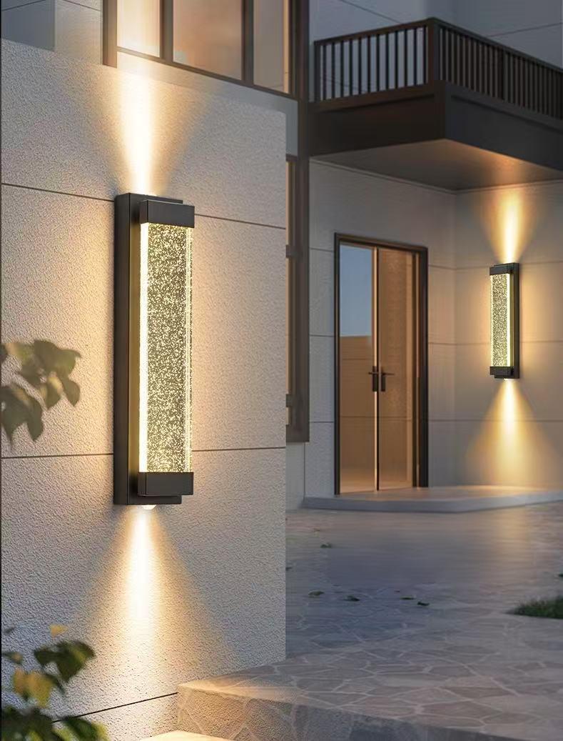 Outdoor Crystal Waterproof Wall Light