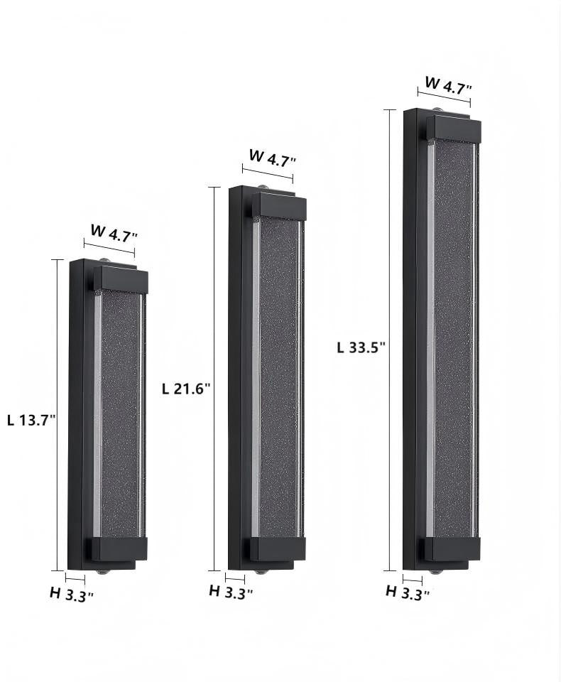 Outdoor Crystal Waterproof Wall Light