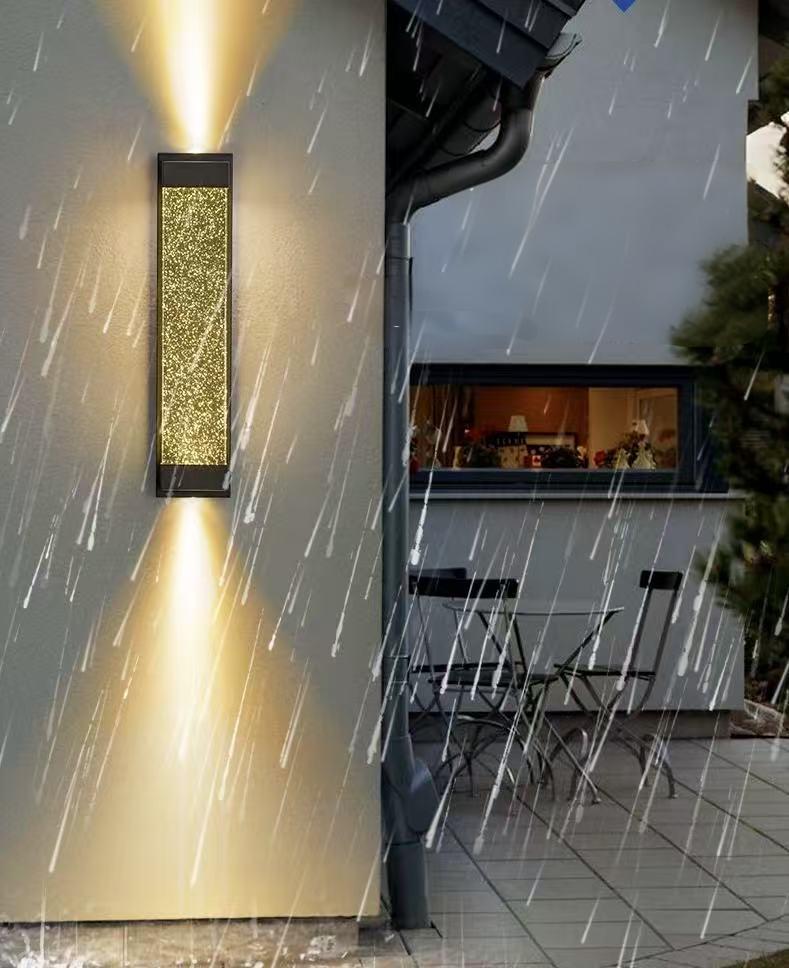 Outdoor Crystal Waterproof Wall Light