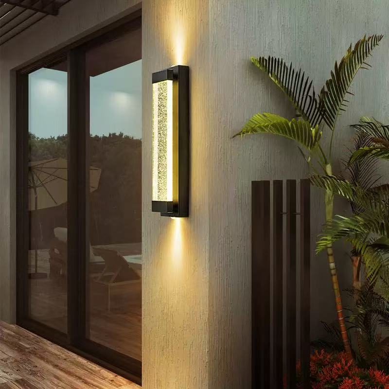 Outdoor Crystal Waterproof Wall Light