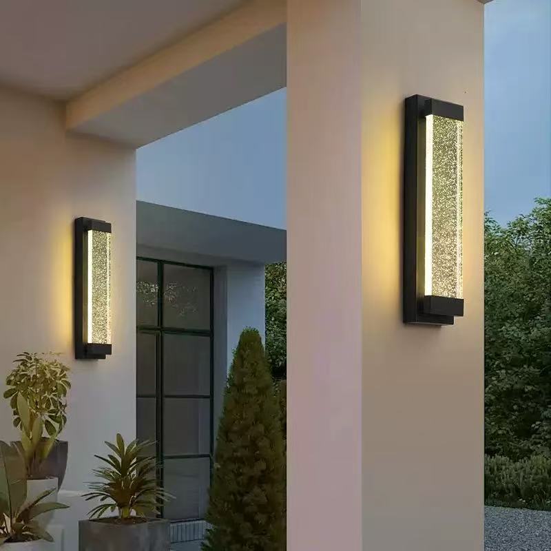 Outdoor Crystal Waterproof Wall Light