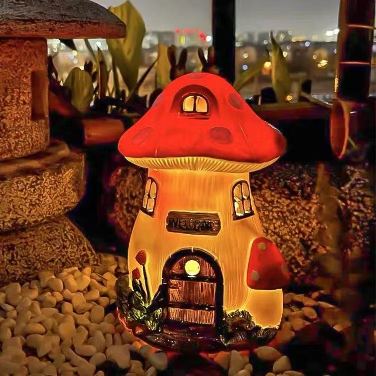 Solar Outdoor Mushroom Light