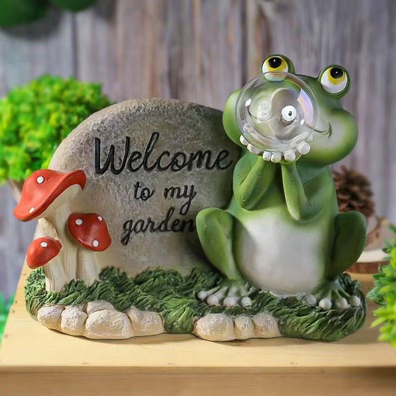 Solar Snail Stone Ornament Lamp