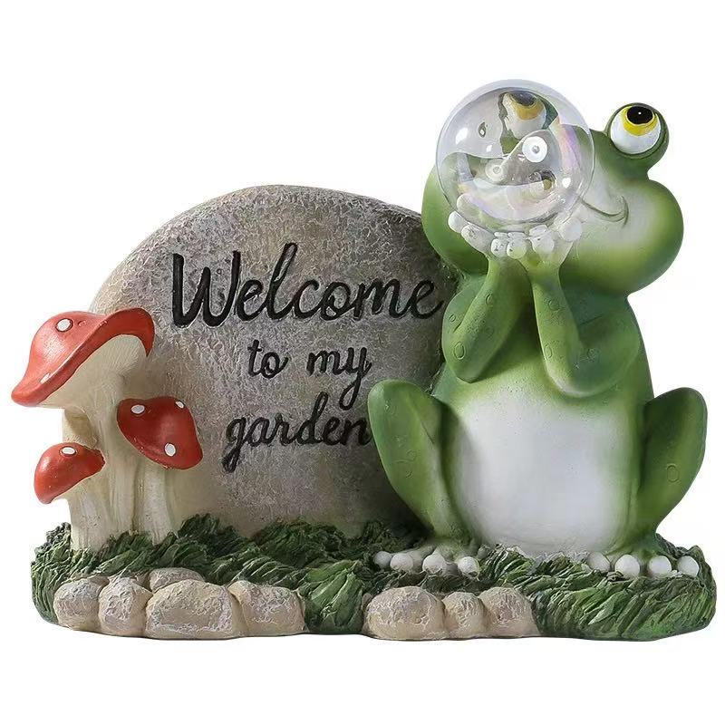 Solar Snail Stone Ornament Lamp