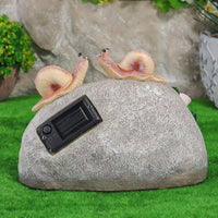 Thumbnail for Solar Snail Stone Ornament Lamp