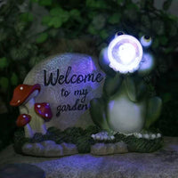 Thumbnail for Solar Snail Stone Ornament Lamp
