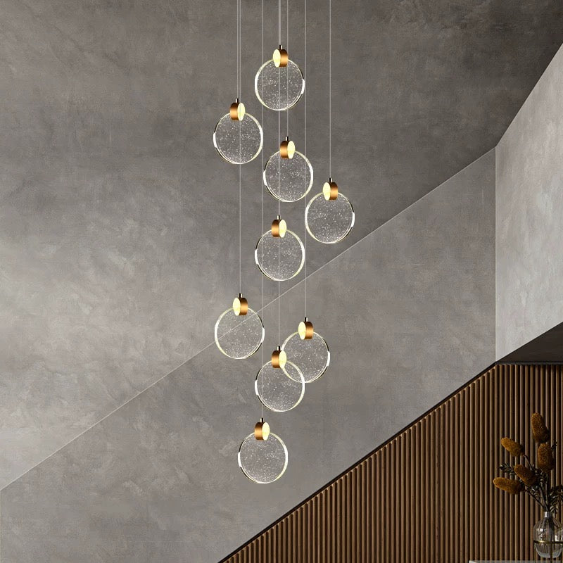 bubble glass chandelier