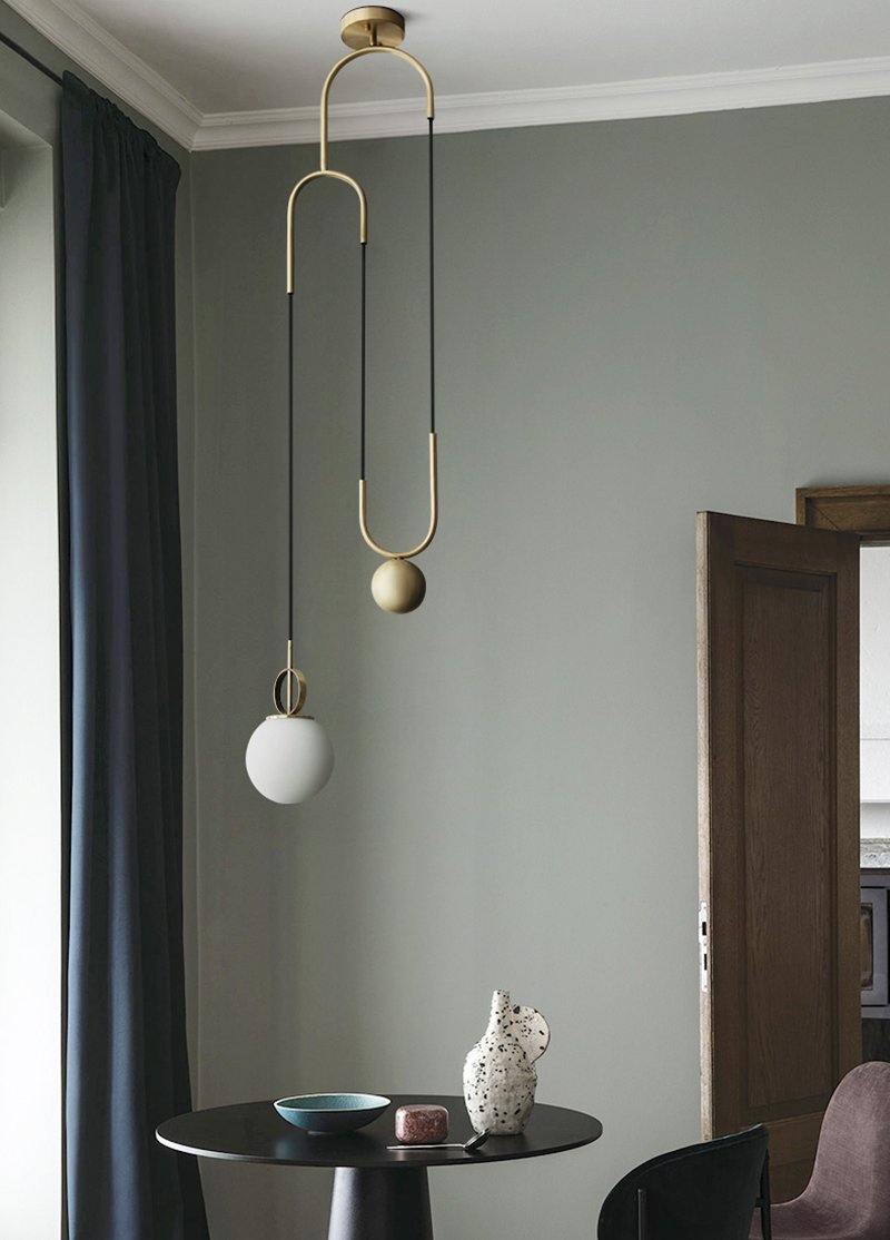 bubble globe chandelier