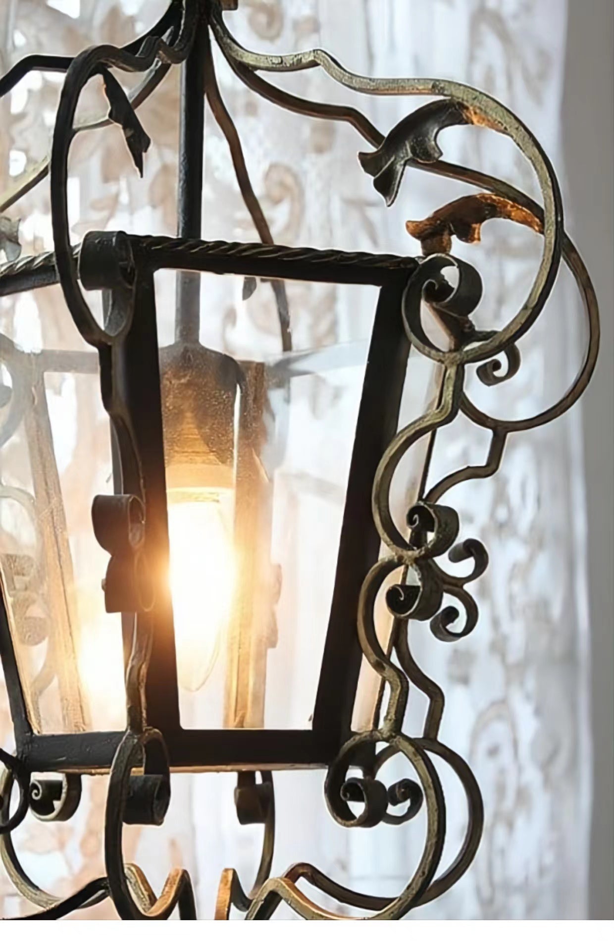 black modern chandelier
