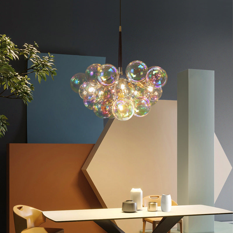 bubble light chandeliers