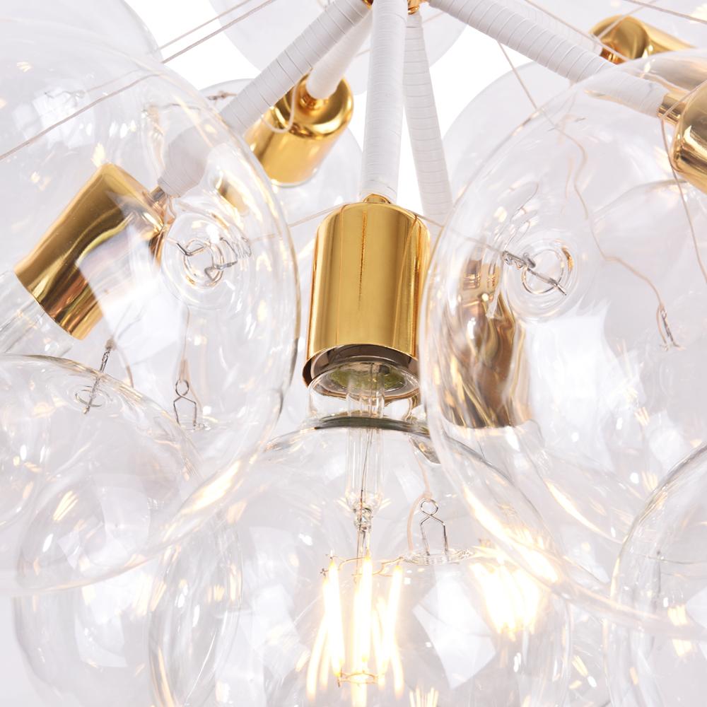 clear glass ball chandelier
