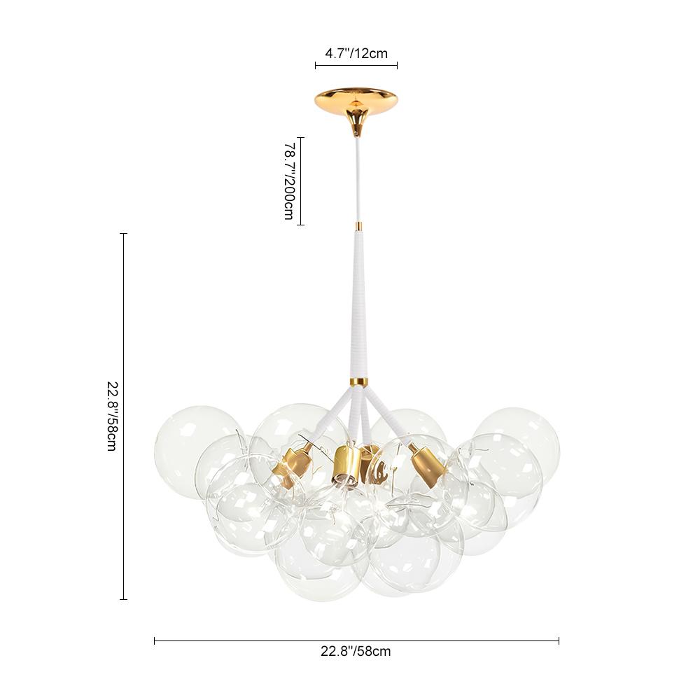 glass bubble light fixture
