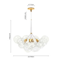 Thumbnail for glass bubble light fixture