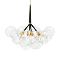 Thumbnail for glass bubble chandelier dining room