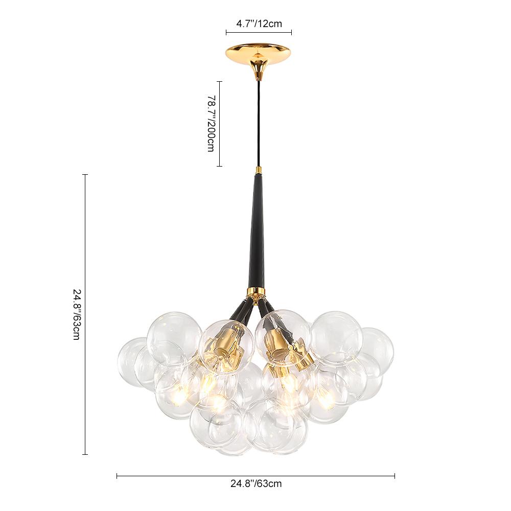 contemporary bubble chandelier