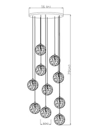 Thumbnail for bubble glass chandelier