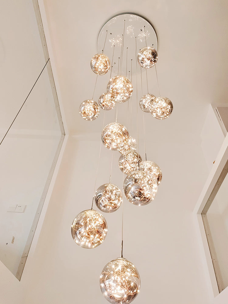 glass bubble chandelier