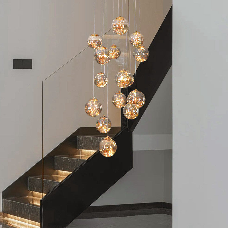 bubble glass chandelier